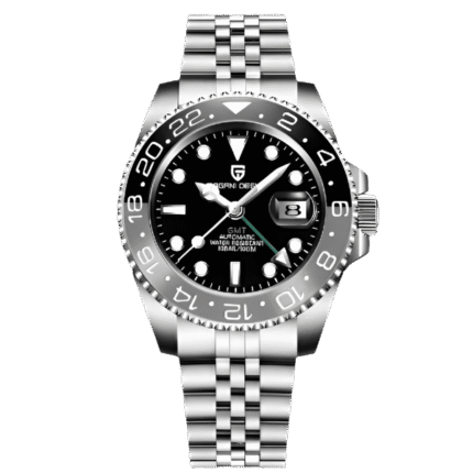 Pagani Design PD-1662 GMT Plateado Plomo-Negro