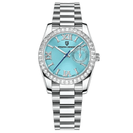 Reloj Pagani Design PD-1776 Plateado esfera celeste