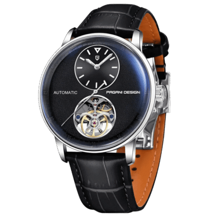 Reloj Pagani Design PD-1796 Cuero negro con caja de acero