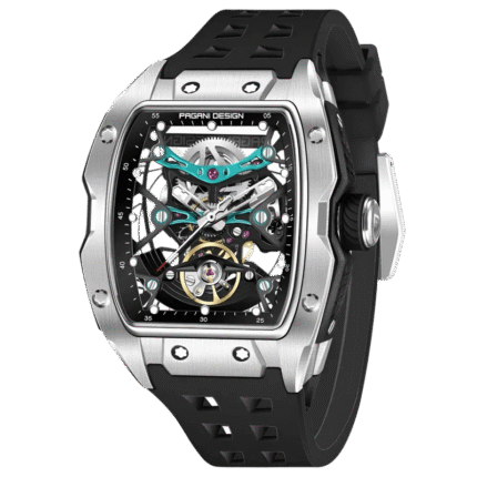 Reloj Pagani Design PD-YS018 Negro Plateado Celeste